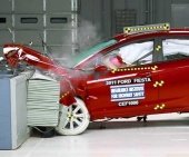 2011 Ford Fiesta IIHS Frontal Impact Crash Test Picture